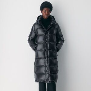 Aritzia Super Puff Long Hi Gloss Black Puffer Jacket XXS